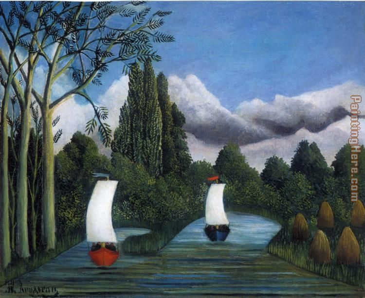 Henri Rousseau Banks of the Oise